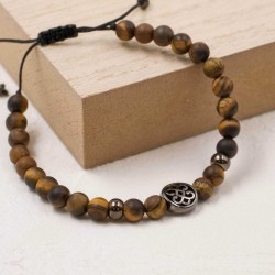 Ανδρικό Βραχιόλι Precious Stones Ανδρικό βραχιόλι με ημιπολύτιμες πέτρες και gunmetal μεταλλικά στοιχεία