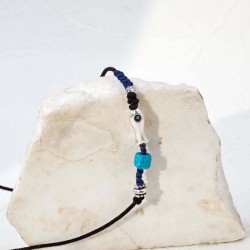 Ανδρικό κολιέ με μεταλλικό ψάρι και ρυθμιζόμενο μήκος Ανδρικό κολιέ με επάργυρο ψαράκι και ρυθμιζόμενο μήκος