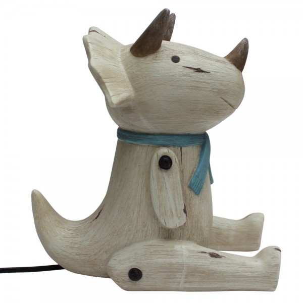 Φωτιστικό Wood Effect Cute Sitting Triceratops Φωτιστικό Wood Effect Cute Sitting Triceratops