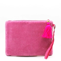 Τσαντάκι Clutch Posy Yellow από μαλακό βελούδο κεντημένο με φλοράλ παραστάσεις Τσαντάκι Clutch Posy Yellow από μαλακό βελούδο κεντημένο με φλοράλ παραστάσεις
