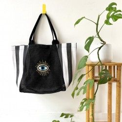 Τσάντα Shopper Glimmer Eye Τσάντα Shopper Glimmer Eye από ανακυκλωμένο είδος λινάτσας