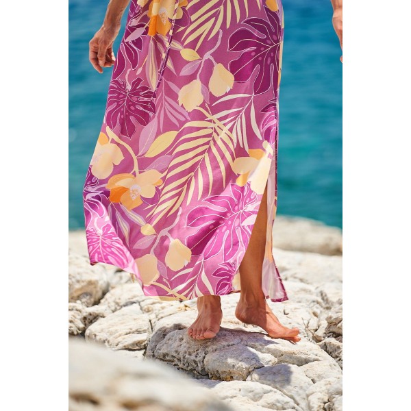Maxi Καφτάνι KOKKOSAMMOU Peach Fuzz in Purple Maxi Καφτάνι KOKKOSAMMOU Peach Fuzz in Purple