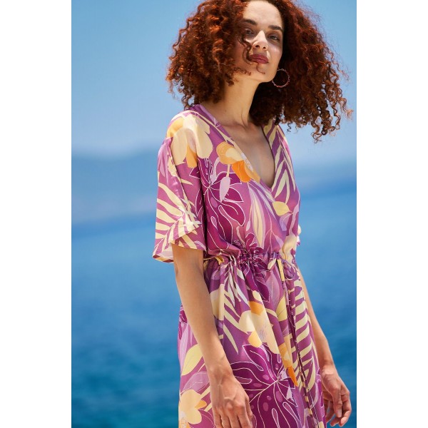 Maxi Καφτάνι KOKKOSAMMOU Peach Fuzz in Purple Maxi Καφτάνι KOKKOSAMMOU Peach Fuzz in Purple