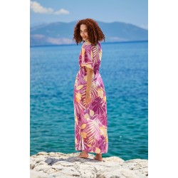 Maxi Καφτάνι KOKKOSAMMOU Peach Fuzz in Purple Maxi Καφτάνι KOKKOSAMMOU Peach Fuzz in Purple
