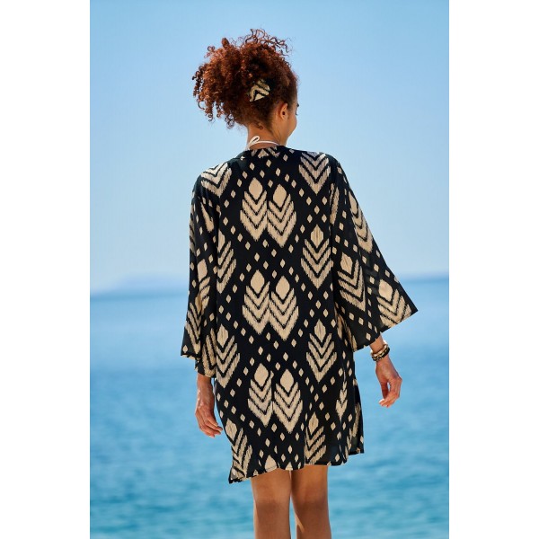 Κοντό Καφτάνι Boho KOKKOSAMMOU Samothraki