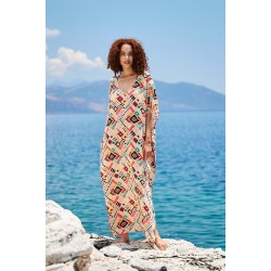 Maxi Flowy Καφτάνι KOKKOSAMMOU Mexico Maxi Flowy Καφτάνι KOKKOSAMMOU Mexico