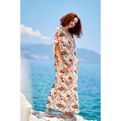 Maxi Flowy Καφτάνι KOKKOSAMMOU Mexico Maxi Flowy Καφτάνι KOKKOSAMMOU Mexico