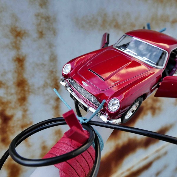 Easter candle with Aston Martin car Easter candle with Aston Martin car