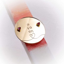 Heart Earrings Easter Candle Easter candle set with heart earrings and magnetic card