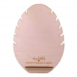 Necklaces wooden display with Toolittle logo Necklaces wooden display with Toolittle logo