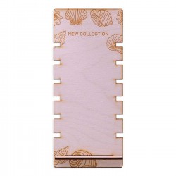 Wooden table-top display for macrame bracelets Wooden table-top display for macrame bracelets