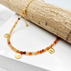 Αλυσίδα ποδιού Agate Crystal Αλυσίδα ποδιού Agate Crystal