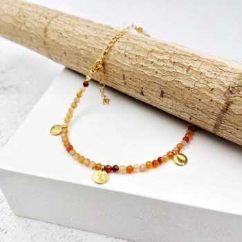 Αλυσίδα ποδιού Agate Crystal Αλυσίδα ποδιού Agate Crystal