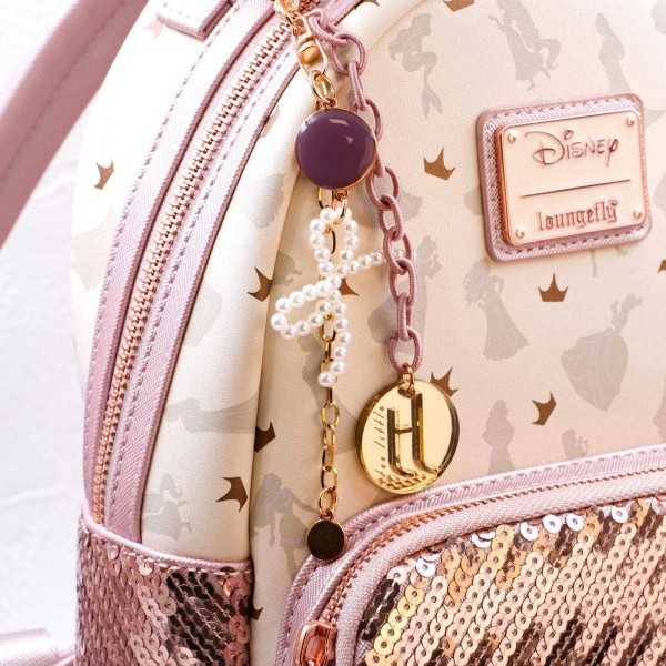 Handmade bag charm with pearl bow Handmade bag charm with pearl bow