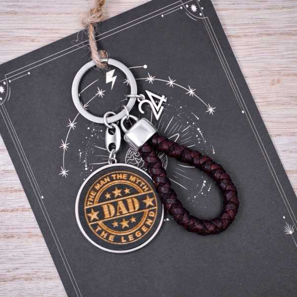 Handmade good luck key-chain for the truly legendary dad! The perfect gift for Father's Day, or dad's birthday. Good luck Keychain Legendary Dad
