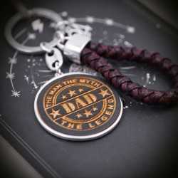 Handmade good luck key-chain for the truly legendary dad! The perfect gift for Father's Day, or dad's birthday. Good luck Keychain Legendary Dad