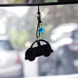 Χειροποίητο γούρι αυτοκινήτου Vroom Χειροποίητο γούρι αυτοκινήτου Vroom με πλέξιγκλας αυτοκίνητο και μάτι