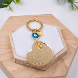 Μπρελόκ Summer Plexi Shell Χειροποίητο μπρελόκ με στοιχείο από πλέξιγκλας και μεταξωτή φούντα