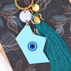 Handmade key-chain with plexiglas part Handmade key-chain with plexiglass part