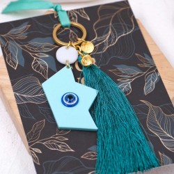 Handmade key-chain with plexiglas part Handmade key-chain with plexiglass part