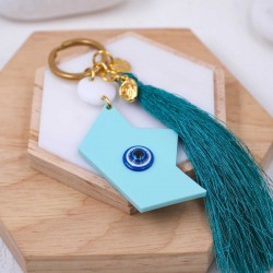 Handmade key-chain with plexiglas part Handmade key-chain with plexiglass part