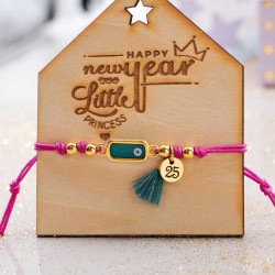 Kid's lucky bracelet with evil eye Handmade kid's lucky bracelet with enamel and macrame adjustable closure