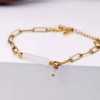 Chain bracelet  Bracelet made of stainless steel chain in gold-plating