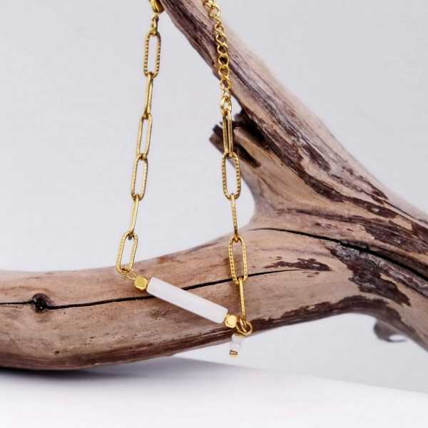 Chain bracelet  Bracelet made of stainless steel chain in gold-plating