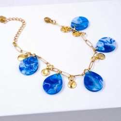 Plexi Drops Chain Bracelet Chain bracelet with 24K gold-plating and plexiglass parts