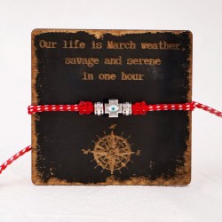 Martis Bracelet for Men with evil eye Martis Bracelet for Men with enamelled evil eye