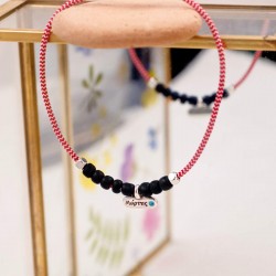 Βραχιόλι Μαρτάκι Unisex Χειροποίητο μαρτάκι Unisex με επάργυρα στοιχεία και χάντρες