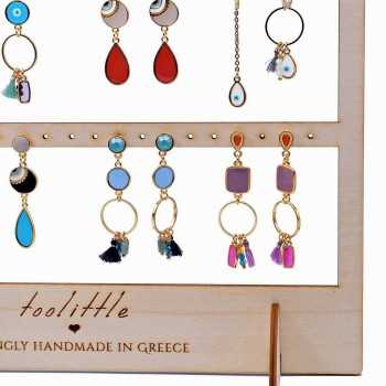 Σετ σκουλαρίκια Glass Drops and Tassels Σετ σκουλαρίκια Glass Drops and Tassels