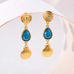 Χειροποίητα σκουλαρίκια με κρύσταλλα Swarovski Χειροποίητα επίχρυσα σκουλαρίκια με κρύσταλλα Swarovski