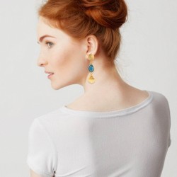 Χειροποίητα σκουλαρίκια με κρύσταλλα Swarovski Χειροποίητα επίχρυσα σκουλαρίκια με κρύσταλλα Swarovski