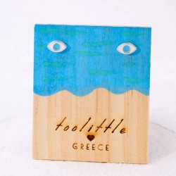 Evil Eye Stud Earrings Handmade silver-plated evil eye earrings with enamel