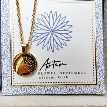 Κολιέ Birth Flower - Aster for September