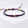 Leather bracelet with Swarovski crystal Leather bracelet with Swarovski crystal in gold-plating