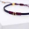 Leather bracelet with Swarovski crystal Leather bracelet with Swarovski crystal in gold-plating