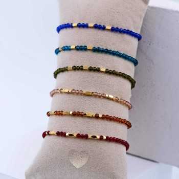 Σετ βραχιόλια με κρυσταλλάκια ζιργκόν Σετ βραχιόλια με κρυσταλλάκια ζιργκόν