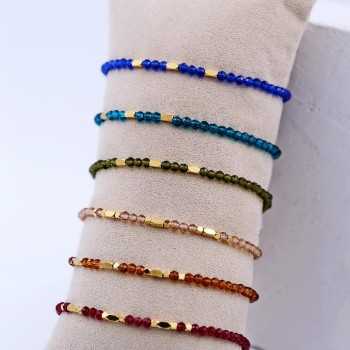 Σετ βραχιόλια με κρυσταλλάκια ζιργκόν Σετ βραχιόλια με κρυσταλλάκια ζιργκόν