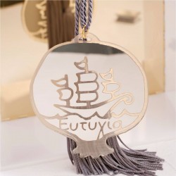 2026 Silver Hanging Lucky Charm - Pomegranate in a Gift Box Handmade hanging lucky charm 2026 with silver plexiglass Pomegranate