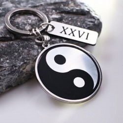 Ανδρικό Μπρελόκ Γούρι 2026 με στοιχείο Yin-Yang Χειροποίητο ανδρικό μπρελόκ γούρι 2026 με στοιχείο Yin-Yang