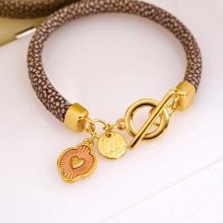 Handmade Vegan Leather Bracelet Handmade bracelet made of vegan leather