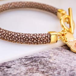 Handmade Vegan Leather Bracelet Handmade bracelet made of vegan leather