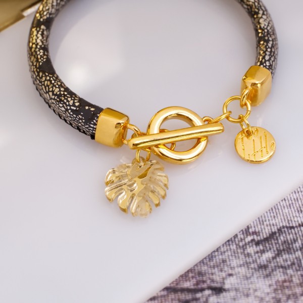 Handmade Vegan Leather Bracelet Handmade bracelet made of vegan leather