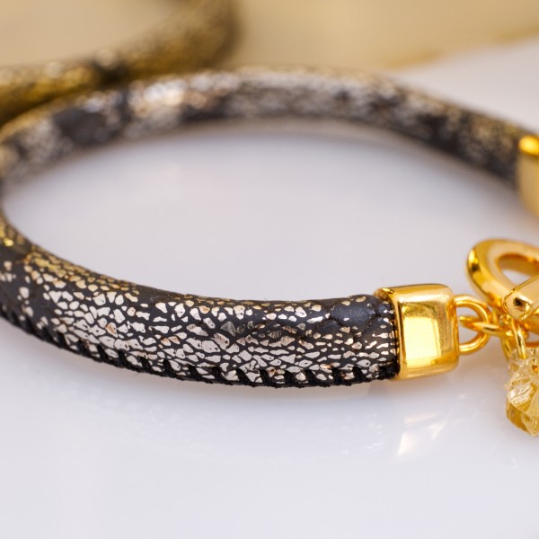 Handmade Vegan Leather Bracelet Handmade bracelet made of vegan leather