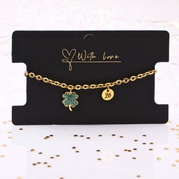 Stainless Steel Jewelry: Βραχιόλι - Γούρι Clover 2026