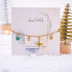 2026 Lucky Bracelet: Crystals & Metal Star Lucky bracelet in 24K gold plating with Crystals and Metal Star