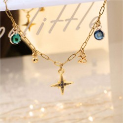 2026 Lucky Bracelet: Crystals & Metal Star Lucky bracelet in 24K gold plating with Crystals and Metal Star