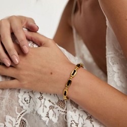 Macrame Bracelet - 24K Gold Plating Handmade macrame bracelet with gold plating